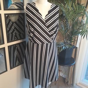 Scalloped Neck Dress